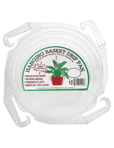 Plato de Goteo Transparente Curtis Wagner 23 cm - Paquete de 10