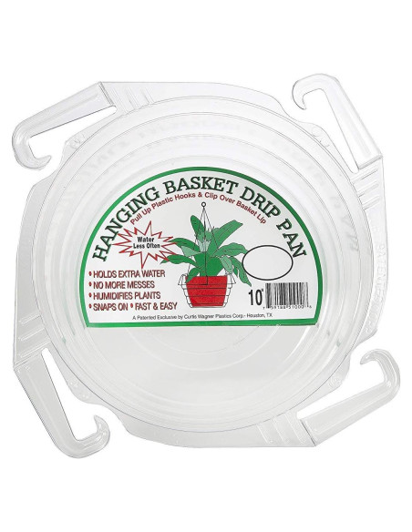 Plato de Goteo Transparente Curtis Wagner 23 cm - Paquete de 10