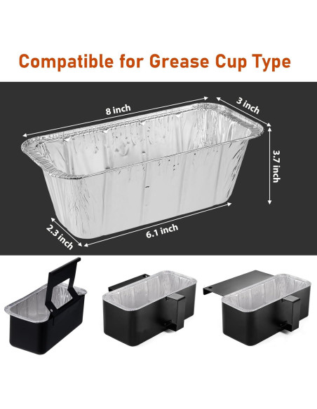 Forros de Taza de Grasa Blackstone 5017 - 30 Paquete Desechable