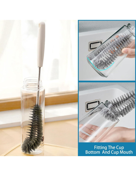 Cepillo de Limpieza de Botellas Kwude 40.6 cm Negro