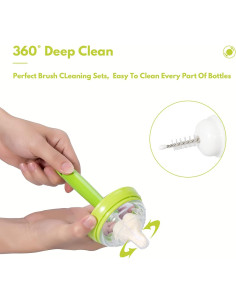 Juego de 8 Cepillos de Esponja CAREBABYMORE para Botellas 2