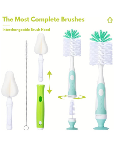 Juego de Cepillos para Biberones Carebabymore - 5 Piezas