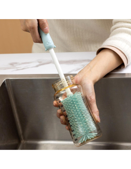 Cepillo de Limpieza de Botellas Chemimoso, 4 Piezas, Azul
