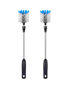 Cepillo de Botellas MOSOLAN 38 cm Paquete de 2 Acero Inoxidable 2