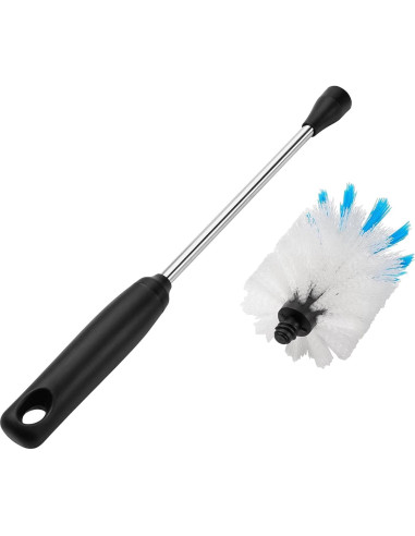 Cepillo de Botellas MOSOLAN 38 cm Paquete de 2 Acero Inoxidable