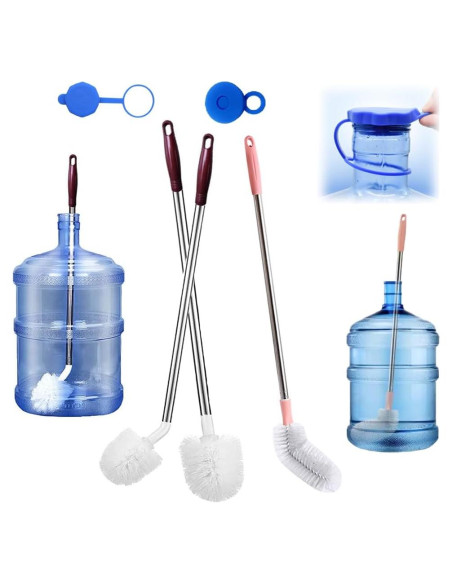 Cepillo para Botellas Musibo - Paquete de 3, Mango Largo, Nylon