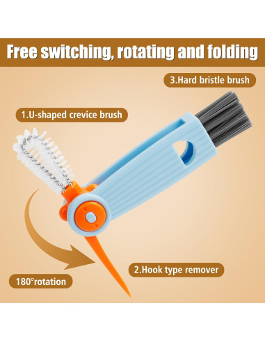 Juego de Cepillos de Limpieza INDEMO 3 en 1 para Botellas y Tazas