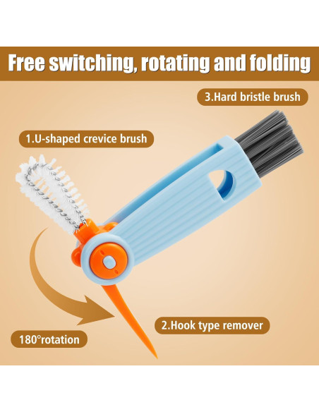 Juego de Cepillos de Limpieza INDEMO 3 en 1 para Botellas y Tazas