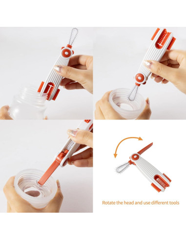 Juego de cepillos de limpieza 3 en 1 Chemimoso - 4 piezas