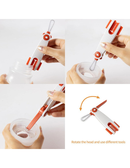 Juego de cepillos de limpieza 3 en 1 Chemimoso - 4 piezas