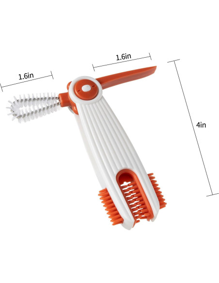 Juego de cepillos de limpieza 3 en 1 Chemimoso - 4 piezas