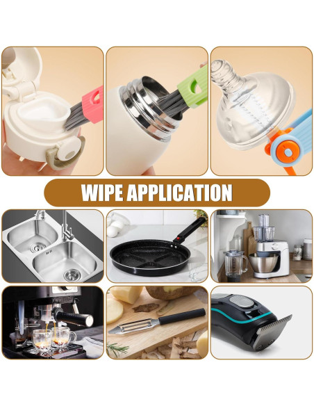 Juego de Cepillos de Limpieza INDEMO 3 en 1 para Botellas y Tazas