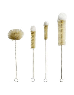 Cepillos de Botellas Coralpearl Acero Inoxidable X 4 Piezas