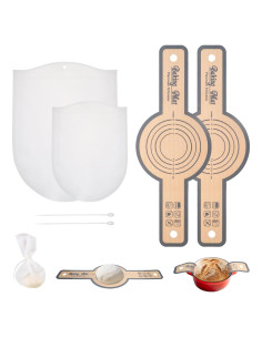 Sling de Pan de Silicona E-GOODSCOOP 2 PCS Antiadherente 500C