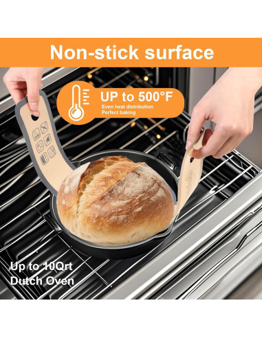 Sling de Pan de Silicona E-GOODSCOOP 2 PCS Antiadherente 500C
