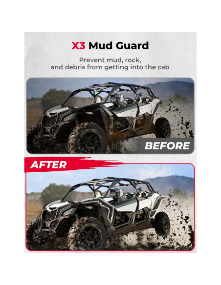 Extensiones de Guardabarros KEMIMOTO para Can-Am X3 2017-2025