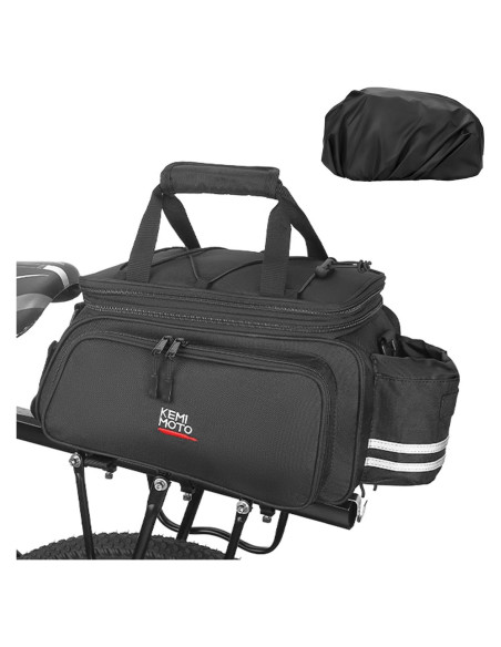 Bolsa de Bicicleta KEMIMOTO 20L Resistente al Agua Negra