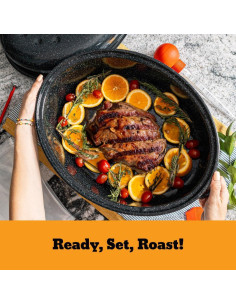 Juego de Asador Ovalado 50.5 cm Granite Ware 10 Piezas 2