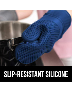 Juego de 2 Manoplas de Horno Silicona Gorilla Grip 32 cm y Bolsa Almuerzo 8L 2