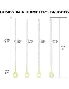 Set de 4 Cepillos Limpiadores para Popotes BRUSH FAMILY 30.48 cm 2