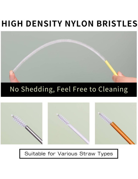 Set de 4 Cepillos Limpiadores para Popotes BRUSH FAMILY 30.48 cm