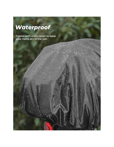 Bolsa de Bicicleta KEMIMOTO 20L Resistente al Agua Negra