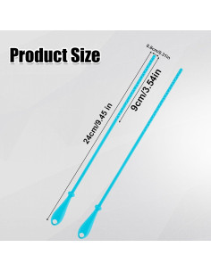 2 Cepillos Limpiadores de Pajitas de Silicona PEUTIER 24cm 2