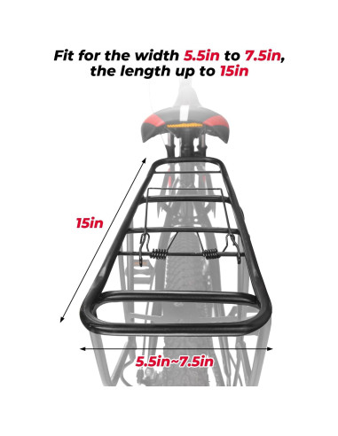 Bolsa de Bicicleta KEMIMOTO 20L Resistente al Agua Negra