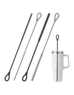 Honeydak Cepillo Limpiador de Pajitas Silicona 6mm y 9mm - 2 Pcs