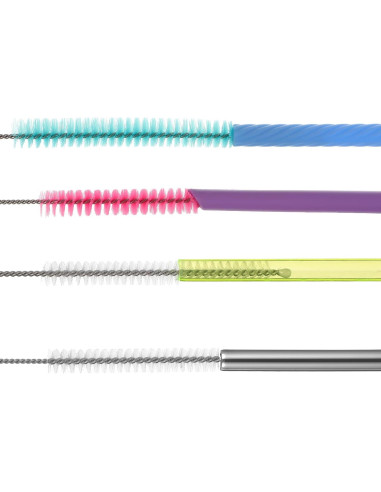 Juego de 9 cepillos limpiadores HJZHII para popotes y botellas