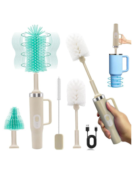 Limpiador Eléctrico de Botellas Keoshiga 4 en 1 Recargable