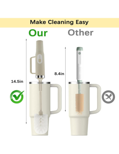 Limpiador Eléctrico de Botellas Keoshiga 4 en 1 Recargable