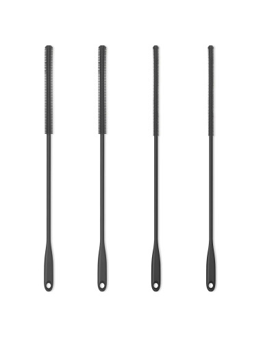 Cepillo Limpiador de Pajitas Purtribe 4 Pack Silicona 25.4 cm