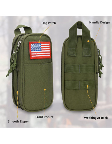 Estuche de Lápices Atripack Verde Gran Capacidad 31.8x22.5cm