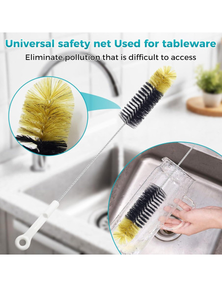 Juego de 12 cepillos limpiadores Juntianze para botellas y tubos