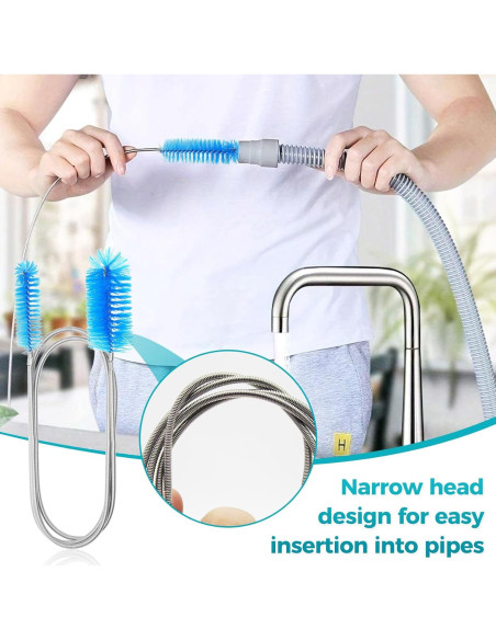 Juego de 12 cepillos limpiadores Juntianze para botellas y tubos