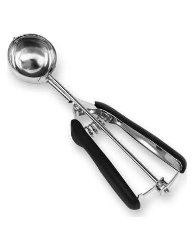 Cucharón Mediano Tyzine Acero Inoxidable Antideslizante Negro