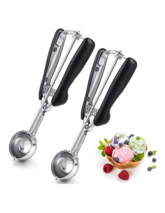 Set de 2 Cucharones de Helado Acero Inoxidable 30 ml