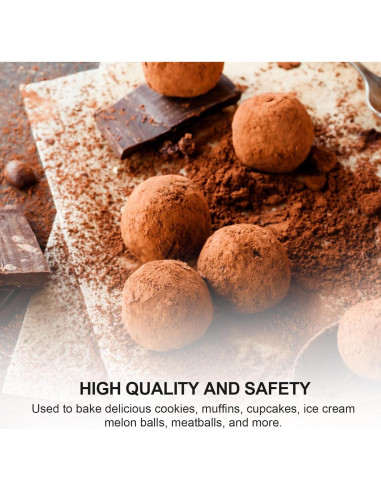 Cucharón Mediano Tyzine Acero Inoxidable Antideslizante Negro