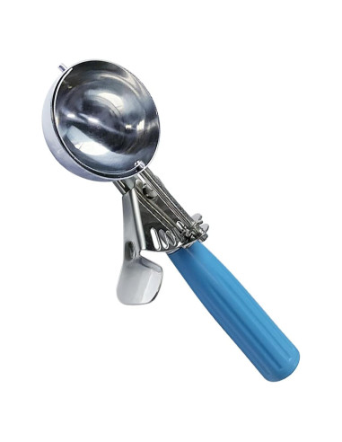 Cucharón de Acero Inoxidable 304 con Mango Ergonómico Azul 6.3 cm