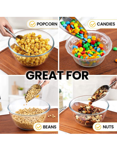 Cuchara de Hielo OLESBUR de Acero Inoxidable 85g - Multifuncional