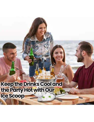 Cuchara de Hielo OLESBUR de Acero Inoxidable 85g - Multifuncional