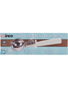 Cucharón de helado Winco ICOP-10 110 ml mango marfil 2