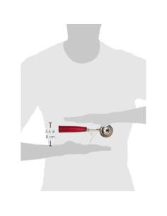 Cucharón de Helado Winco ICD-24 con Mango de Plástico 49.6ml 2