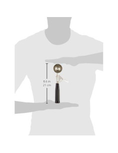 Cucharón de Helado Winco ICD-30, 35.4 ml, Mango Plástico, Negro 2