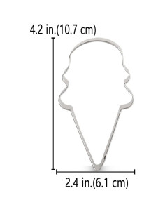 Cortador de Galletas Cono de Helado LILIAO Acero Inoxidable 2