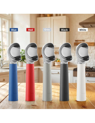 Cuchara de Helado Calentada Recargable IP67 - 70C - Blanca