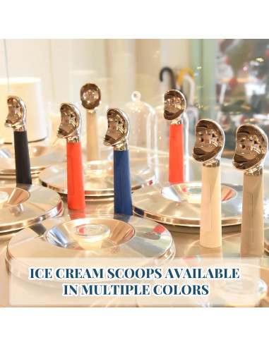 Cuchara de Helado Calentada Recargable IP67 - 70C - Blanca