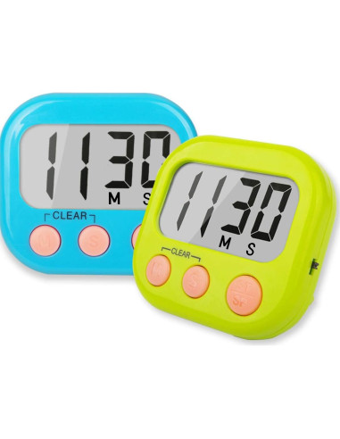 Temporizadores Digitales Magnéticos AOUCE 2 Paquete 99 Minutos