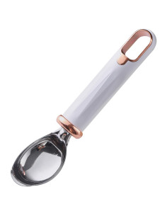 Cuchara para Helado Cokshy de Acero Inoxidable Blanca 18.1 cm